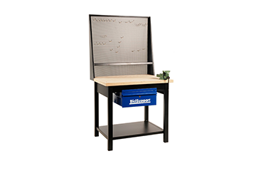 BS001 WORKBENCH 1 MTR with hooks for tools