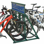 BS045 8 BICYCLES OUTDOOR PARKING