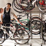 BS259 Shop displays for 15 bicycles, 2 levels