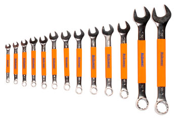 Bicisupport image BS633 COMBINATION FORK AND POLYGONAL WRENCH IN chrome - vanadium steel